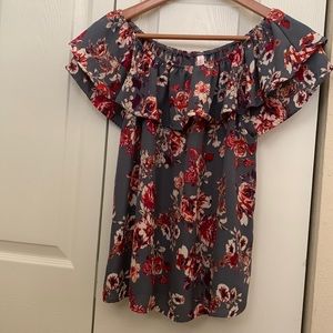 Floral Off-the-Shoulder Top